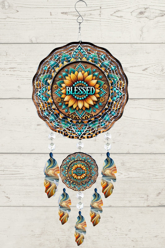 Blessed Dreamcatcher Wind Spinner (Large)