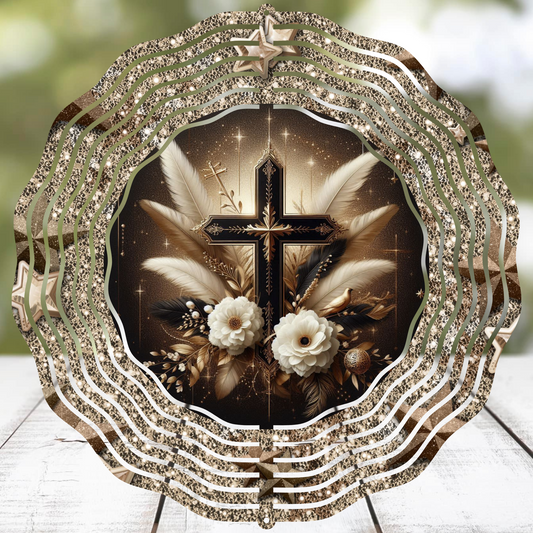 Christian Cross Windspinner (small)