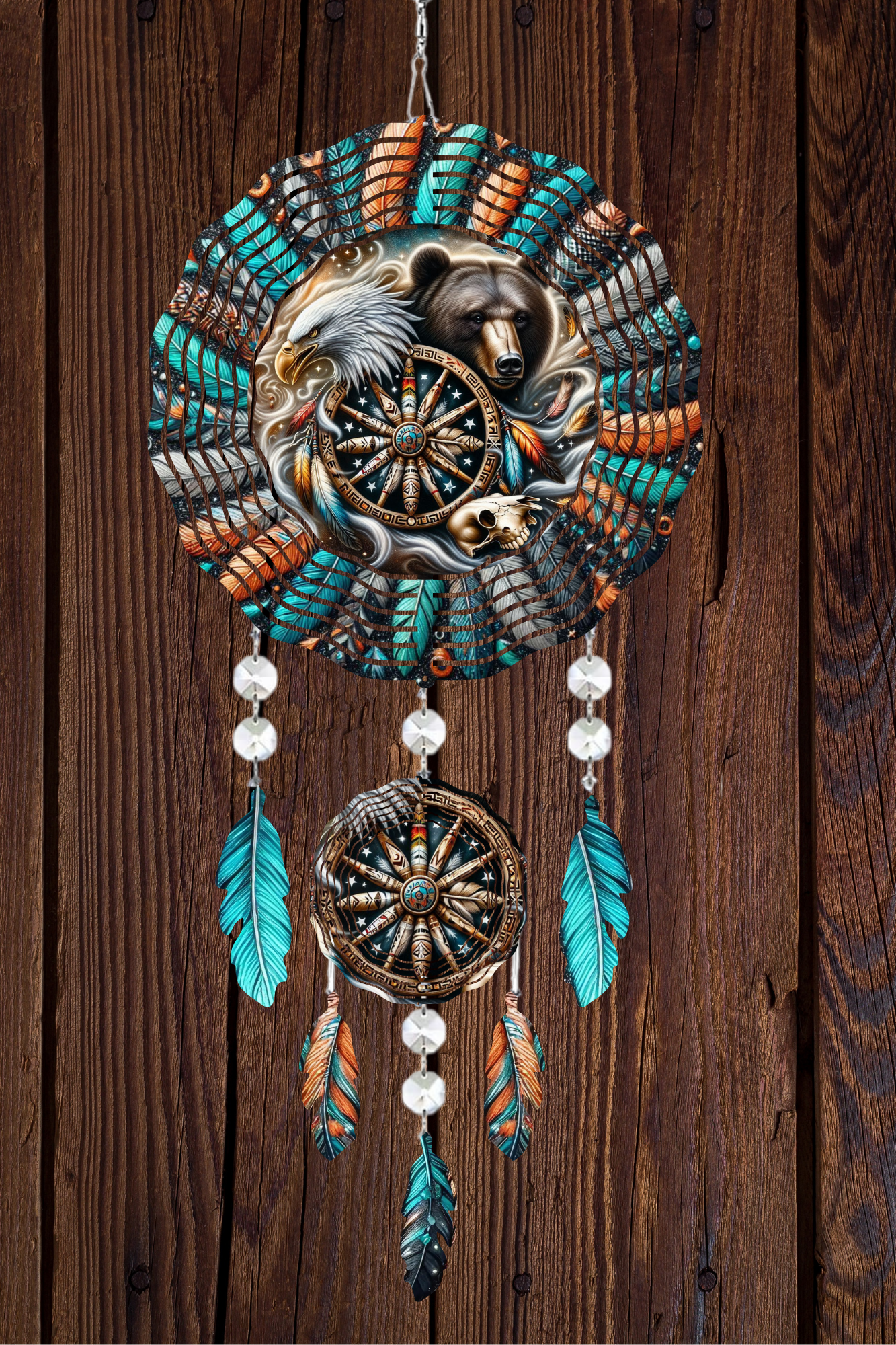 Guardians of Spirit and Strength Dream Catcher Windspinner (Large)