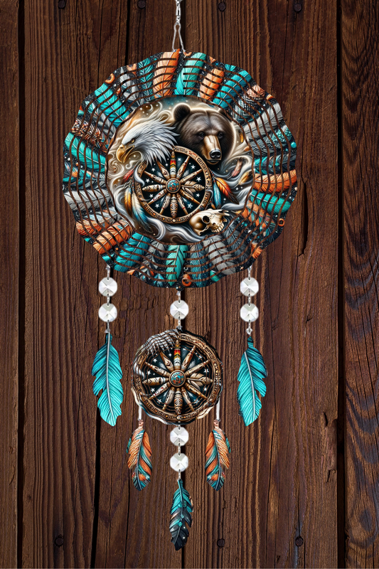Guardians of Spirit and Strength Dream Catcher Windspinner (Large)